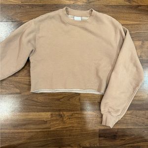 tna cozy aritiza cropped crewneck small